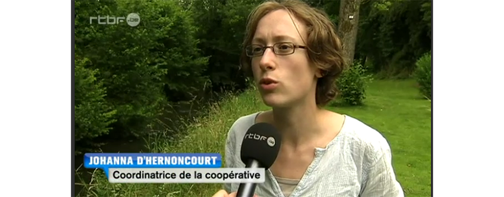 Notre projet au JT de la RTBF du 6 juillet!