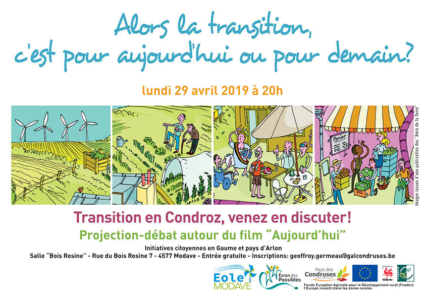 La Transition en Condroz : film + débat le 29 avril 20h à Modave